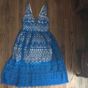 Royal blue dress